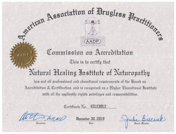 Certificate of Accreditation AADP